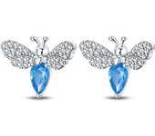Earrings For Women 100% 925 Silver Plate Golden Sunflower Cherry Pendant Earrings Fine Wedding Engagement Party Jewelry Gifts