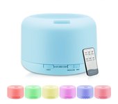 Ultrasonic Cool Mist Humidifier, Aroma Essential Oil Diffuser 7 Color Night Light with Bluetooth Music Speaker, Auto Shut Off