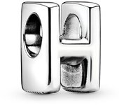New Silver Simplified 26 English Letters Combined Freely Beaded for Original Pandora DIY Charms Bracelet Keychain Jewelry Gift