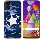 Tumundosmartphone Funda Gel Tpu para Samsung Galaxy M31s diseño Camuflaje 03 Dibujos