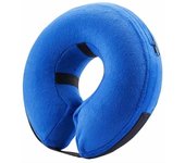Collar de perro Collar de perro inflable protector Collar protector Collar de mascota ajustable Collar protector cómodo con velcro, (Azul M)