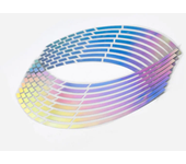 18-inch Car Steel Rim Reflective Strips Auto Exterior Every Set 16 Universal Cars Tyre Paster Wheel Hub Reflective Stickers