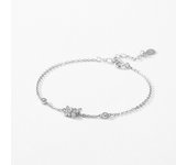 Mayo 2025 Nuevo Diseño de Plata esterlina 925 de moda de La Mariposa Deslumbante CZ pulsera de Cadena Para La Boda DE LA Mujer Joyería FINA