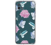 Funda Silicona Antigolpes para Oppo A16K diseño Flores 10 Dibujos