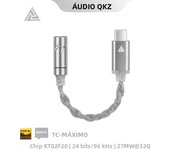 QKZ TC MAX Pro USB Type C To 3.5mm Headphone Amplifier Audio Decoder IEM AMP Mobile Phone Adapter HiFi DAC CX31993/KT02F20 Chip