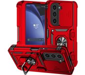 For Samsung Galaxy Z Fold 6 Fold 5 Case with Stand Kickstand Ring Magnetic and Camera Military Grade Shockproof Protective Cover