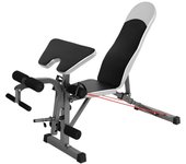 Ozio Fitness Banco de Pesas Multifuncional con Curl Predicador y de Alta Carga Musculación
