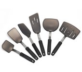 Espátula de silicona para freír resistente a altas temperaturas, espátula antiadherente para carne, espátula de hierro antideslizante para cocinar, espátula anti-escaldado para pescado frito, espátula de jade para parrilla