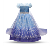 2024 Elsa Role Playing Dress Kids Halloween Frozen Carnival Girls Birthday Elsa Princess Cosplay Sequins Vestidos