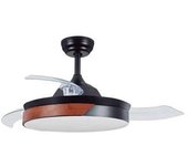 Gsc Evolution - Ventilador Techo Likasi con Luz y Mando Ø107 DC Negro