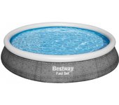 Piscina hinchable +bomba filtro diam 396 x h 84 cm