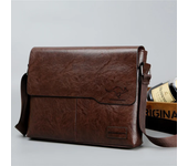 Luxury Brand Men Shoulder Bag For IPAD Leather Business Handbag Men Messenger Bag Large Side Sling Bag Fashion Man Crossbody Bag