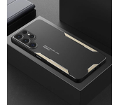 Luxury Aluminum Alloy Back Cover for Samsung Galaxy S24 Ultra S23 22 21 20 10 9 8 Note 20 10 Plus Ultra FE on TPU Soft Edge Case
