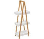 Factory Cuadros - Estantería Hassun de Bambú para Baño - 3 Estantes de Almacenaje - Mueble Organizador - Dimensión: L. 30 X P. 18 X H. 82 Cm