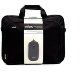 Nilox Maletín 15.6 Essential + Ratón / Negro