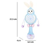 Baby Rattles Teether Rattle Toy Musical Flashing Hand Bells Rabbit Hand Bells Newborn Infant Early Educational Toys Gifts 0-12M