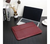 Laptop Sleeve for MacBook Pro 14 M4 Max 2024 PU Cover Crocodile Pattern Leather for MacBook Air 13 13.6 inch Air15 M3 2023 Case