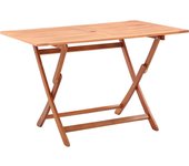 Mesa de Jardín plegable Madera maciza de eucalipto 120x70x75 cm