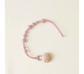 With macaron color pacifier chain0-36 months old baby high-grade printed pattern baby silicone pacifier