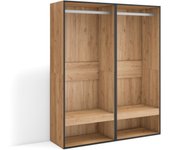 Skraut Home - Vestidor abierto - 2 módulos sin puerta para ropa - zapatos y complementos -  medidas totales 120x35x145 cm - Dormitorio - Habitación - Armario - perchero - Estilo Moderno - Varios colores disponibles