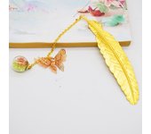 Porcheddu Marcapágines de metal with Pluma Form: Gift perfecto para el Día DE LA Madre, accesorio Literario elegant Y Ayuda de Lectura elegant para lectores y Amantes de los libros, con Caja de regalo
