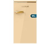 Cecotec 259 Bolero CoolMarket TT Origin 95 Beige E Mini frigorífico retro beige de 89 cm de alto y 49 cm de ancho con capacidad de 95L clase energética E Icebox.