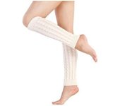 Calentadores de piernas, 1 par de calentadores de piernas para mujeres, calentadores de piernas para mujeres, calcetines de compresión cálidos de invierno elegantes y extra suaves, puños de botas gruesos