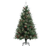 VidaXL Árbol de Navidad con decoraciones verde