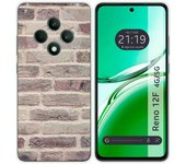 Tumundosmartphone Funda Silicona para Oppo Reno 12F 4G / 12 F 5G diseño Ladrillo 01 Dibujos