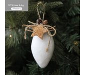 White snowflakes, water drops, bells, foam balls, Christmas balls, decorations, pendants, hanging balls, atmosphere arrangement