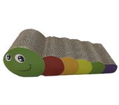 RIBECAN - Rascador Oruga de Cartón para Gatos (43,5x16x14,5 cm)