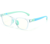 Trendy Square Anti-blue Light Kids Glasses Silicone Children Boys Girls Computer Eye Protection Eyeglasses Ultra Light Frame