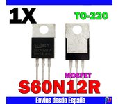 1x S60N12R MOSFET TO-220 1 Unidad