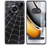 Funda Silicona Transparente para Realme 11 Pro / 11 Pro+ Plus 5G diseño Araña Dibujos