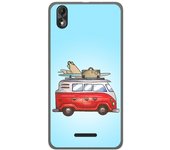 Tumundosmartphone Funda Gel Tpu para Wiko Lenny4 Plus Diseño Furgoneta Dibujos