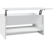 vidaXL Mesa de centro madera contrachapada 80x50x40 cm Blanco, Negro, Roble Sonoma Mesita de Salón o Comedor o Auxiliar Mesa de Café Meuble Salón