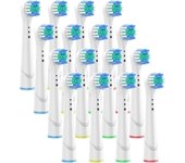 Cabezales de Recambio Profesionales Precision Clean para Cepillos Eléctricos - Compatible con Modelos 3000, 5000, 7000, 8000, Pro 1000 y 9600 | Pack de 16 Unidades, Tamaño Mediano en Blanco | Envío Rápido