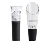 Juego de 2 tapones para botellas de vino al vacío, bomba de aire, tapón de conservación, sellador, dispensador de líquido