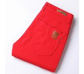 Solid Red Yellow Pink Blue men's Elastic Denim Jeans New Korean Fashion Casual Cotton Jeans All Cotton Fashion Brand Trousers