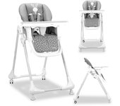 Asalvo Trona con Ruedas Conejito – Trona Evolutiva con Altura Ajustable, Respaldo Reclinable, Bandeja Doble Extraíble, Arnés de 5 Puntos y Ruedas con Freno