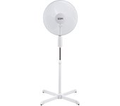 VENTILADOR DE PIE BLANCO POTENCIA: 50W ASPAS: Ø40cm ALTURA REGULABLE 110-130cm EDM