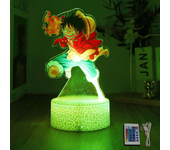 Actions Figure One Piece Luffy Zoro Anime Figures 3D Lamp PVC Action Collection Model Toys LED Night Light Kid Christmas Gift
