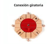 Wooden Train Track Accessories Train Railway Compatible with Wood Trains Wood Tracks Railway with All Brands Trains Dropshipping