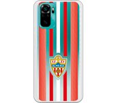 Funda original compatible con Xiaomi Redmi Note 10 - UD Almería rayas rojas y blancas clear