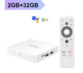 KICKPI KP1 Google  TV Box Android 12 Amlogic S905Y4 2GB 32GB Support AV1 1080P H.265 4K 2.4G&5G Wifi BT Androidtv Box