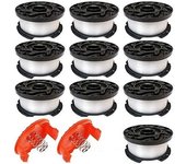 Black Decker A6481 A6485, Adaptado Para Cortacésped Reflex Carrete de Hilo para el paquete de 10, compatible con El Carrete de Hilo para el paquete de 10