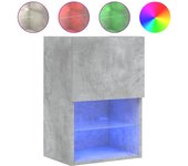 vidaXL Mueble para TV con luces LED 40,5x30x60 cm, Mueble de Salon, Mueble TV, Mueble TV salon, Mesa de TV, Mueble tele