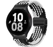 20mm 22mm Magnetic Bracelet for Samsung Galaxy Watch 7/6/Classic/5/4/3 Braided Loop Nylon Strap for Huawei Watch 4/3/GT 5 4 Band