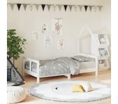 vidaXL Estructura de cama para niños madera de pino blanco 80x160 cm