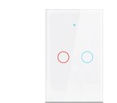 Tuya App US WiFi Smart Wall Switch 1/2/3 Gang No Neutral Wire Touch Sensor LED Light Switches Smart Home Alexa Google Home